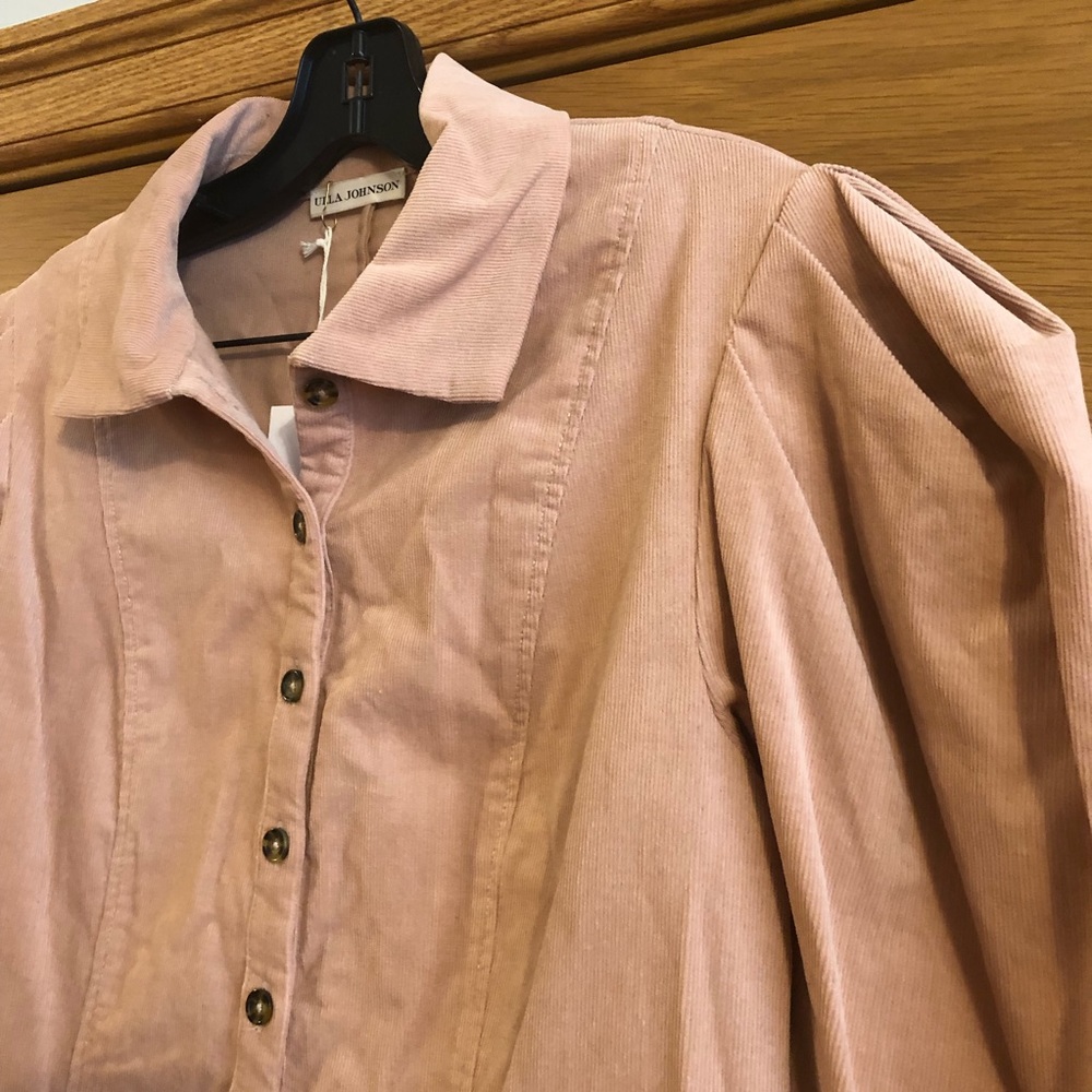 NWT Ulla Johnson ZOE blouse pale oak Size 6 - Picture 3 of 8